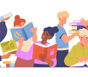Bücherplausch Grafik, © Adobe Stock Rudzhan