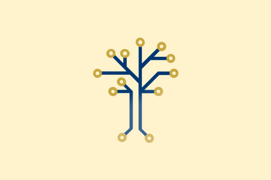 Zu sehen ist ein Piktogramm eines Baumes, der aus Datenverbindungen besteht., © Stadt Bad Salzuflen
