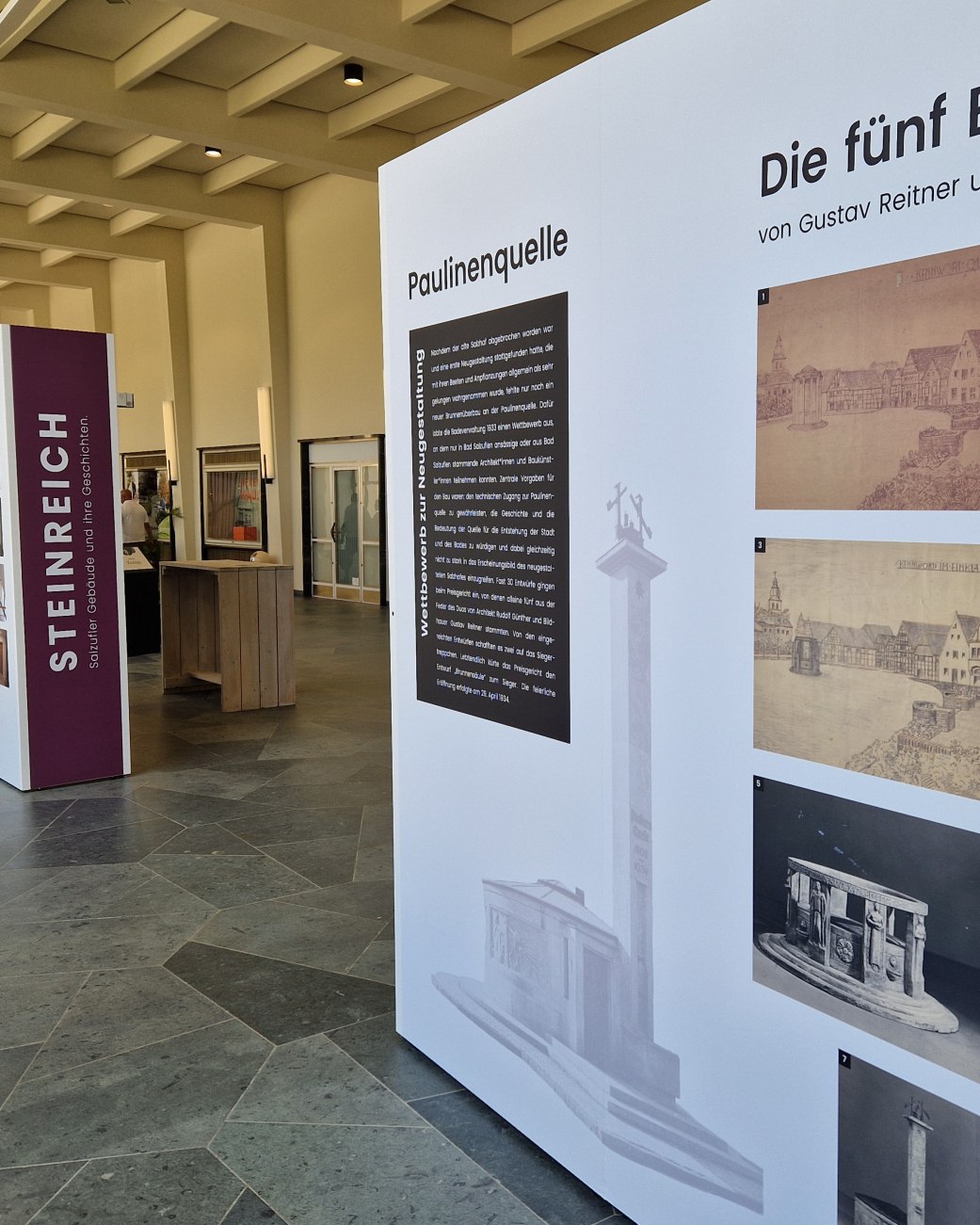 Sonderausstellung Steinreich in der Wandelhalle Bad Salzuflen - Stadtarchiv Bad Salzuflen, &copy; Stadt Bad Salzuflen