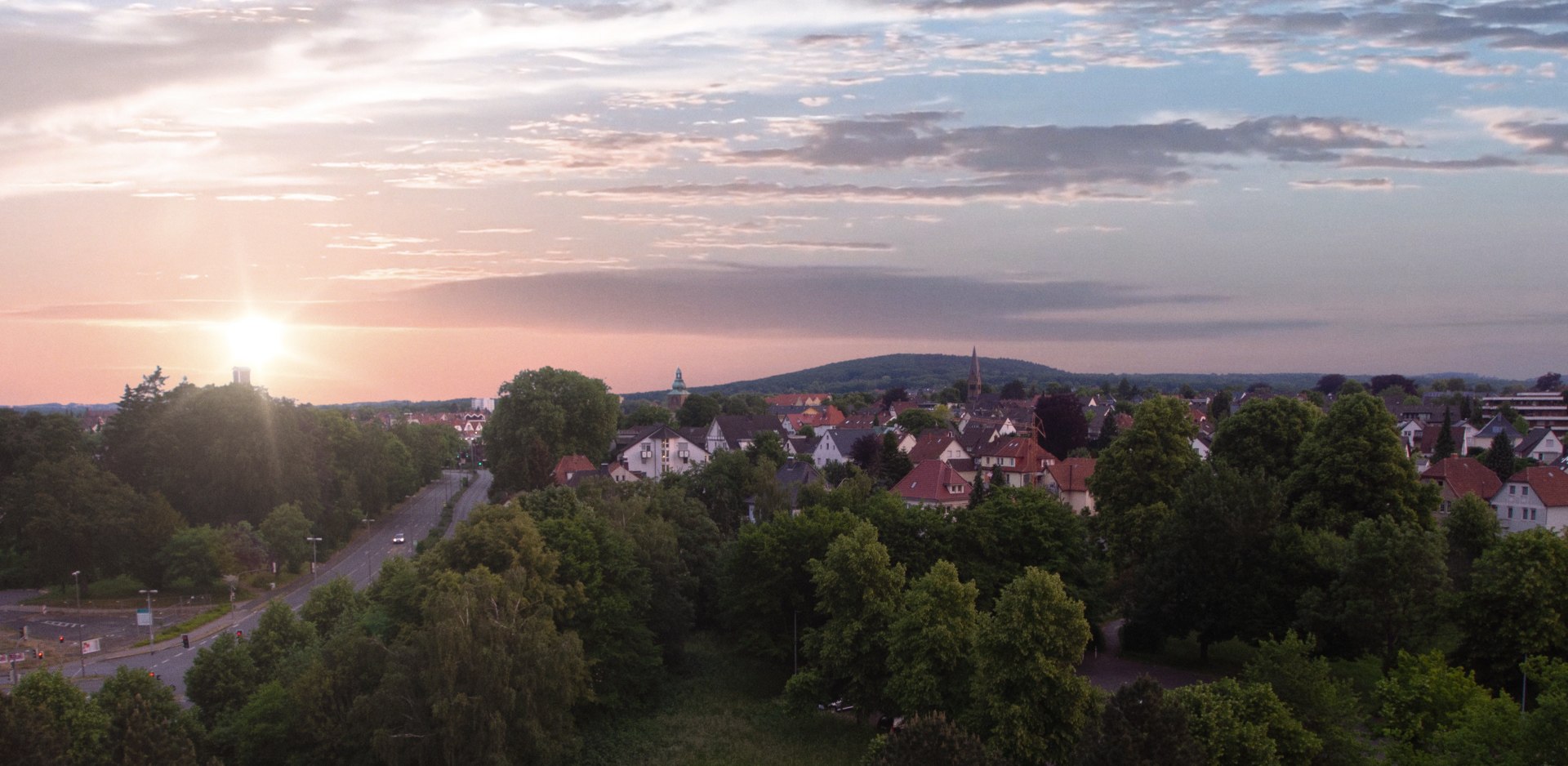 Sonnenaufgang über Bad Salzuflen, © Stadt Bad Salzuflen