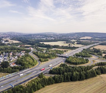 Luftbild Autobahn Bad Salzuflen, © Jan Voth