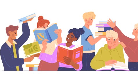 Bücherplausch Grafik, © Adobe Stock Rudzhan