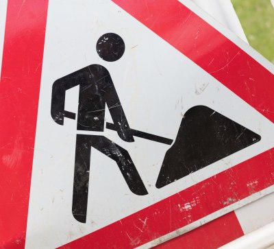 Baustellenschild, &copy; Christian Schwier/stock.adobe.com