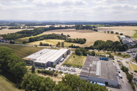 Drohnenaufnahme einer Gewerbefläche in Bad Salzuflen, © Jan Voth