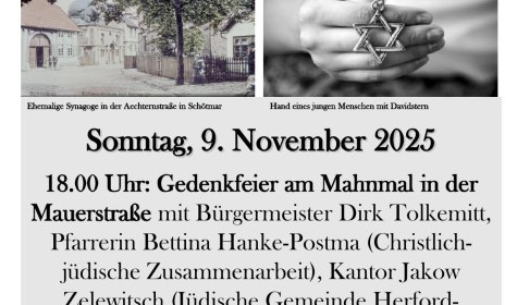 Gegen das Vergessen Programmflyer