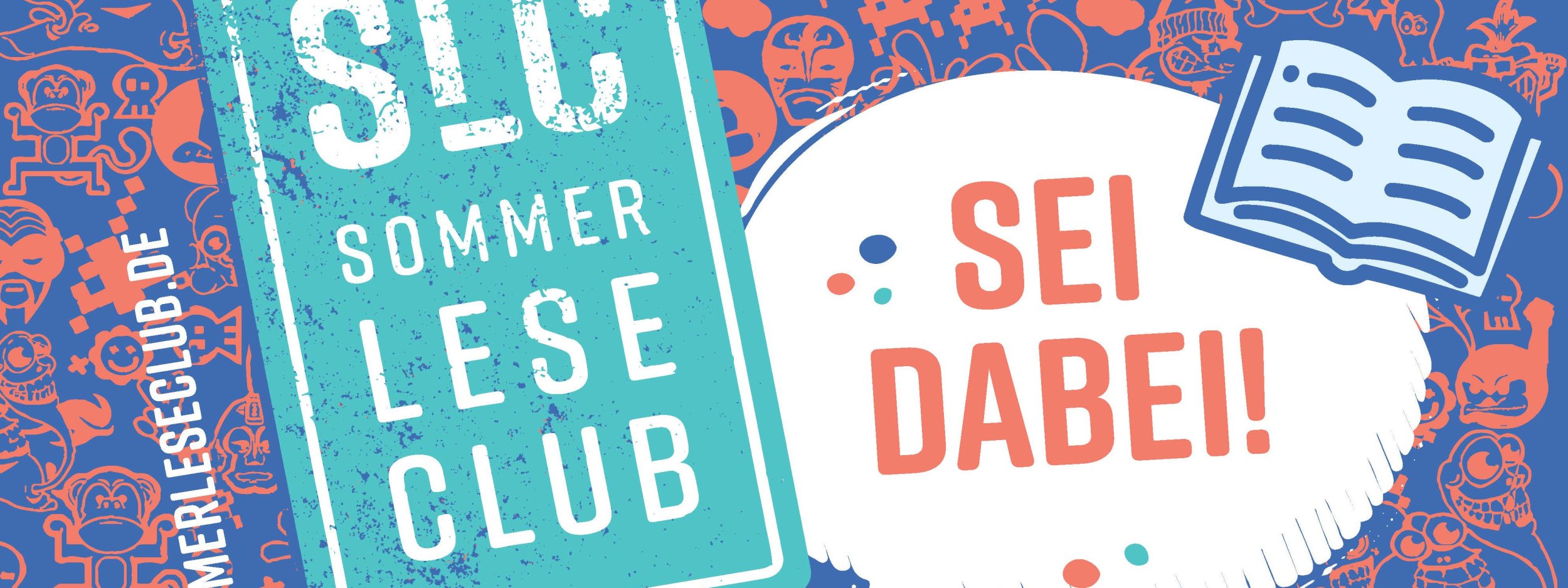Postkarte mit Illustration für den Sommerleseclub, © Kultursekretariat Gütersloh