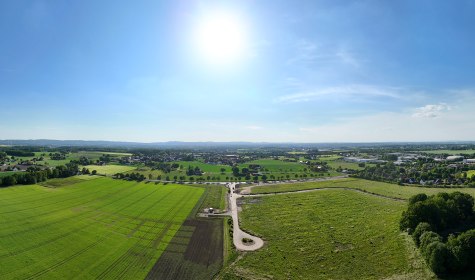 eine 180 Grad-Aufnahme des Gewerbegebietes Leopoldshöher Straße, © Stadt Bad Salzuflen | Christian Schwier