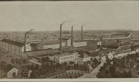 Gesamtansicht der Hoffmann Stärkefabrik (1900), © Stadt Bad Salzuflen