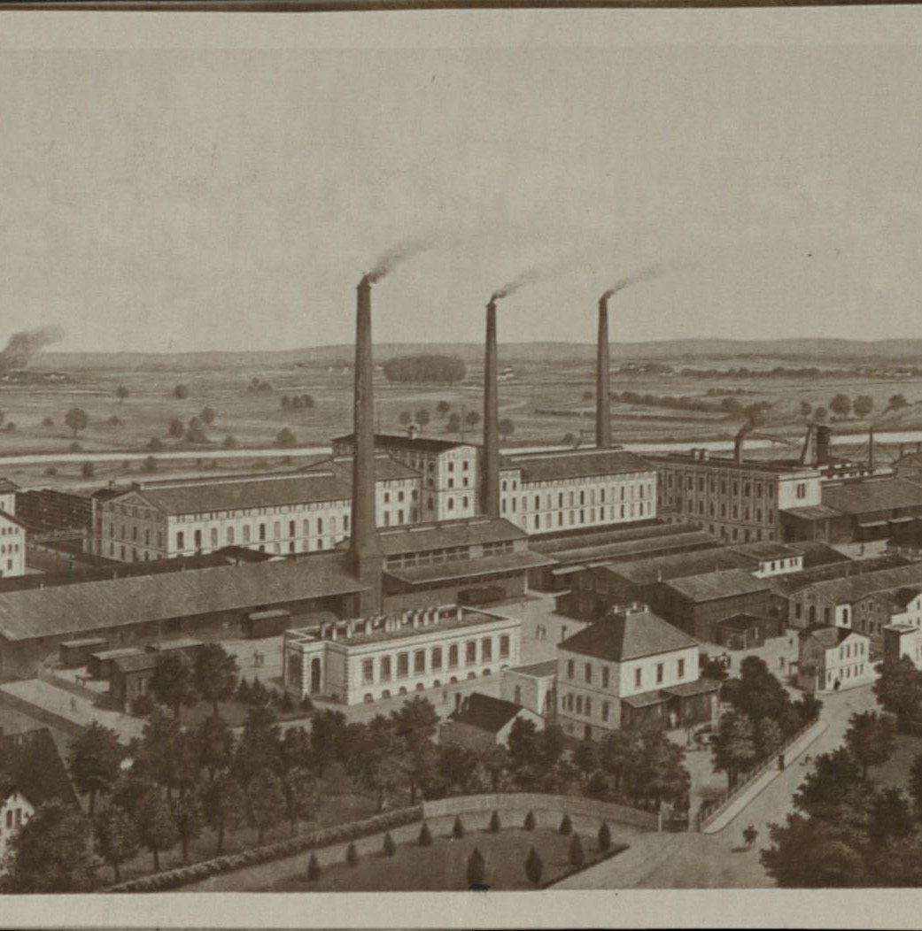 Gesamtansicht der Hoffmann Stärkefabrik (1900), © Stadt Bad Salzuflen