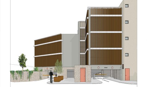 Visualisierung Parkhaus Altstadt, &copy; Architekturb&uuml;ro Stahn