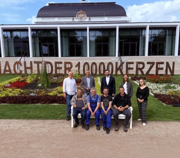 Nacht der 10.000 Kerzen Lebenshilfe Buchstaben, &copy; Stadt Bad Salzuflen
