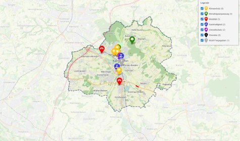 Ein Screenshot der Internetseite "Infokarte Klimaschutz", © Stadt Bad Salzuflen Ein Screenshot der Internetseite "Infokarte Klimaschutz", © Stadt Bad Salzuflen
