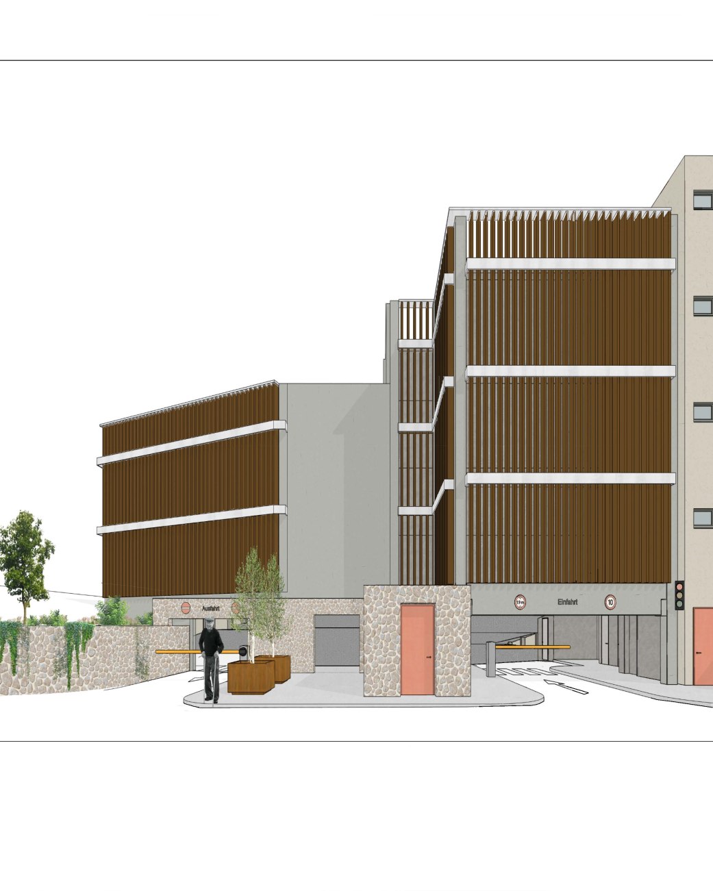 Visualisierung Parkhaus Altstadt, &copy; Architekturb&uuml;ro Stahn